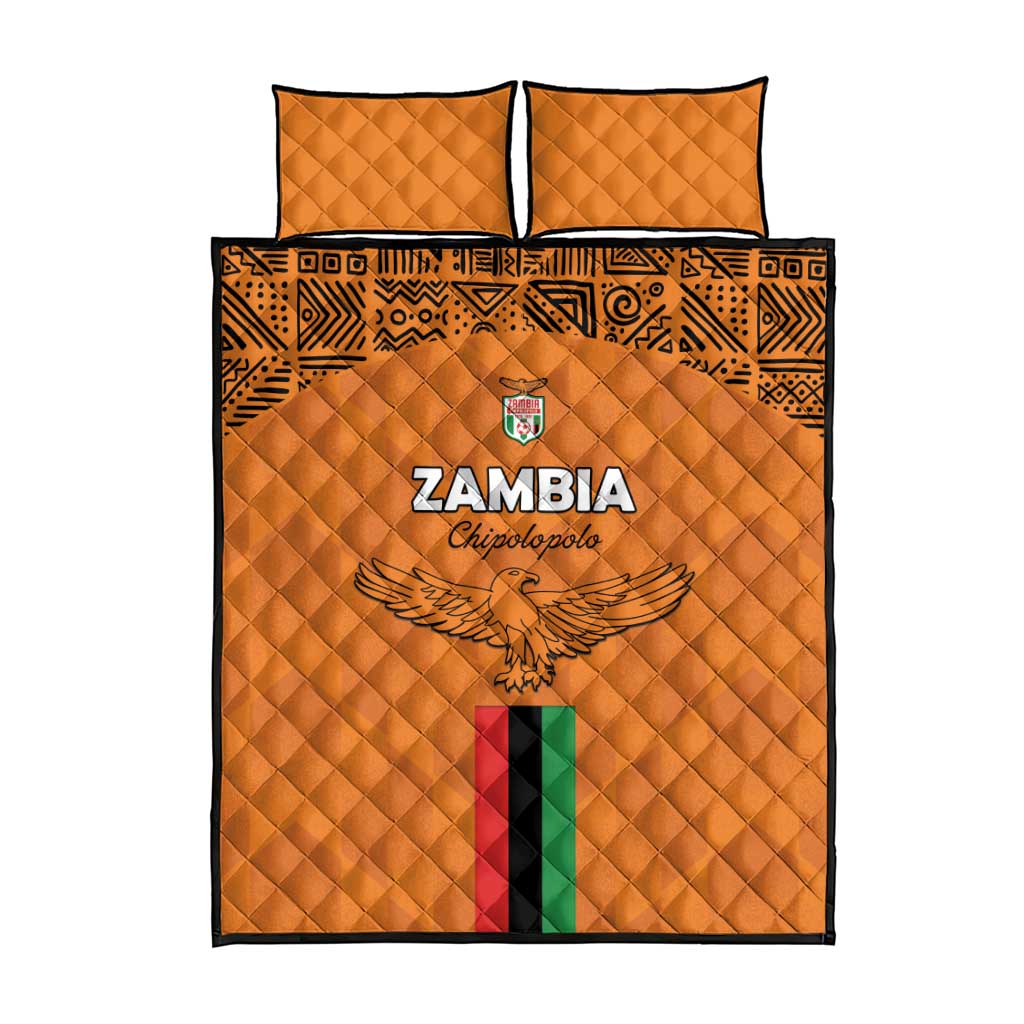 Zambia Football Quilt Bed Set Go Chipolopolo Go - Wonder Print Shop