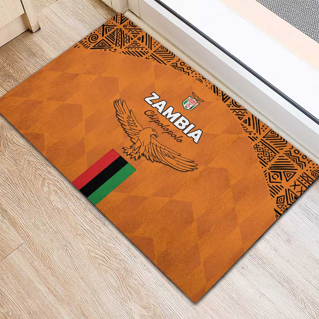 Zambia Football Rubber Doormat Go Chipolopolo Go - Wonder Print Shop