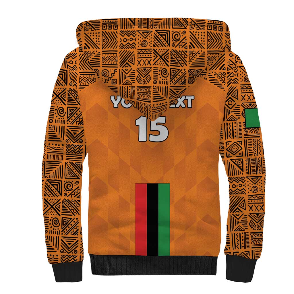 Custom Zambia Football Sherpa Hoodie Go Chipolopolo Go - Wonder Print Shop