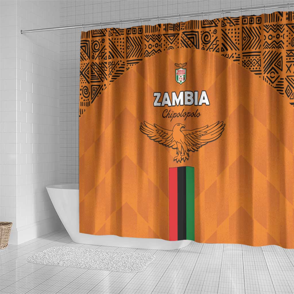 Zambia Football Shower Curtain Go Chipolopolo Go - Wonder Print Shop