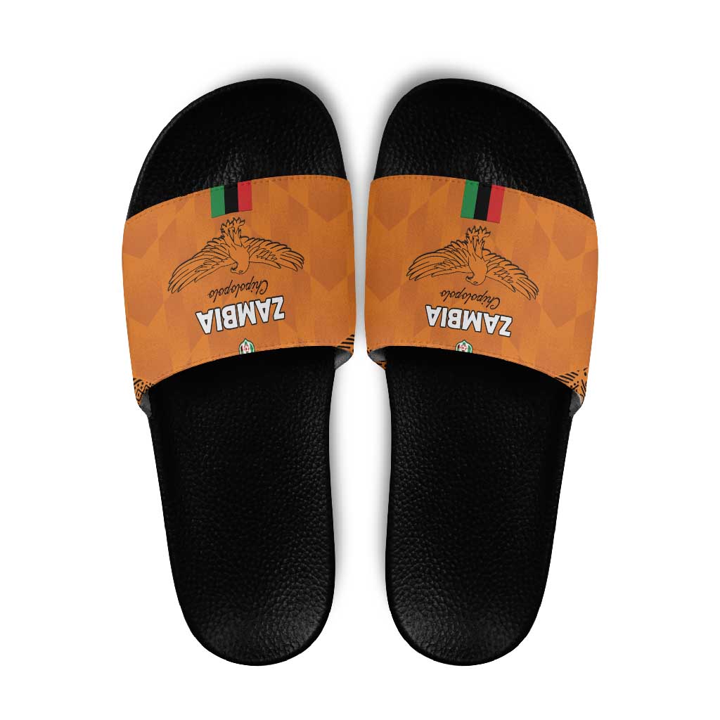 Zambia Football Slide Sandals Go Chipolopolo Go - Wonder Print Shop