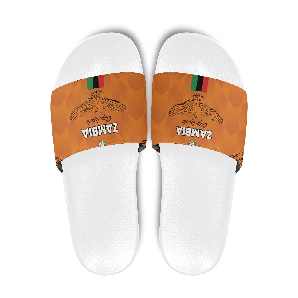Zambia Football Slide Sandals Go Chipolopolo Go - Wonder Print Shop