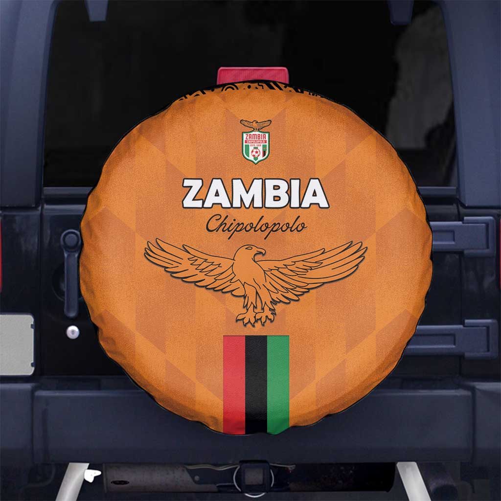 Zambia Football Spare Tire Cover Go Chipolopolo Go - Wonder Print Shop