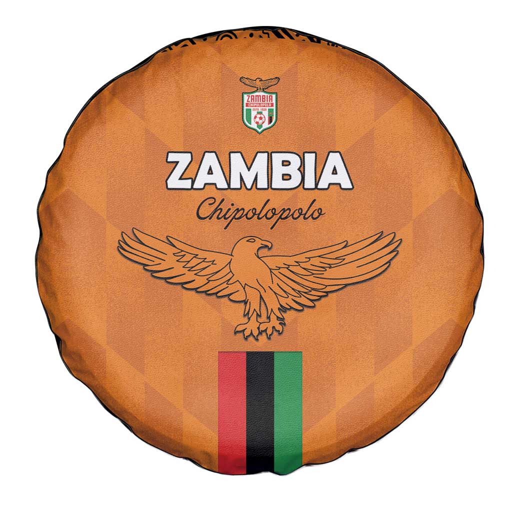 Zambia Football Spare Tire Cover Go Chipolopolo Go - Wonder Print Shop