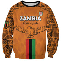 Custom Zambia Football Sweatshirt Go Chipolopolo Go - Wonder Print Shop