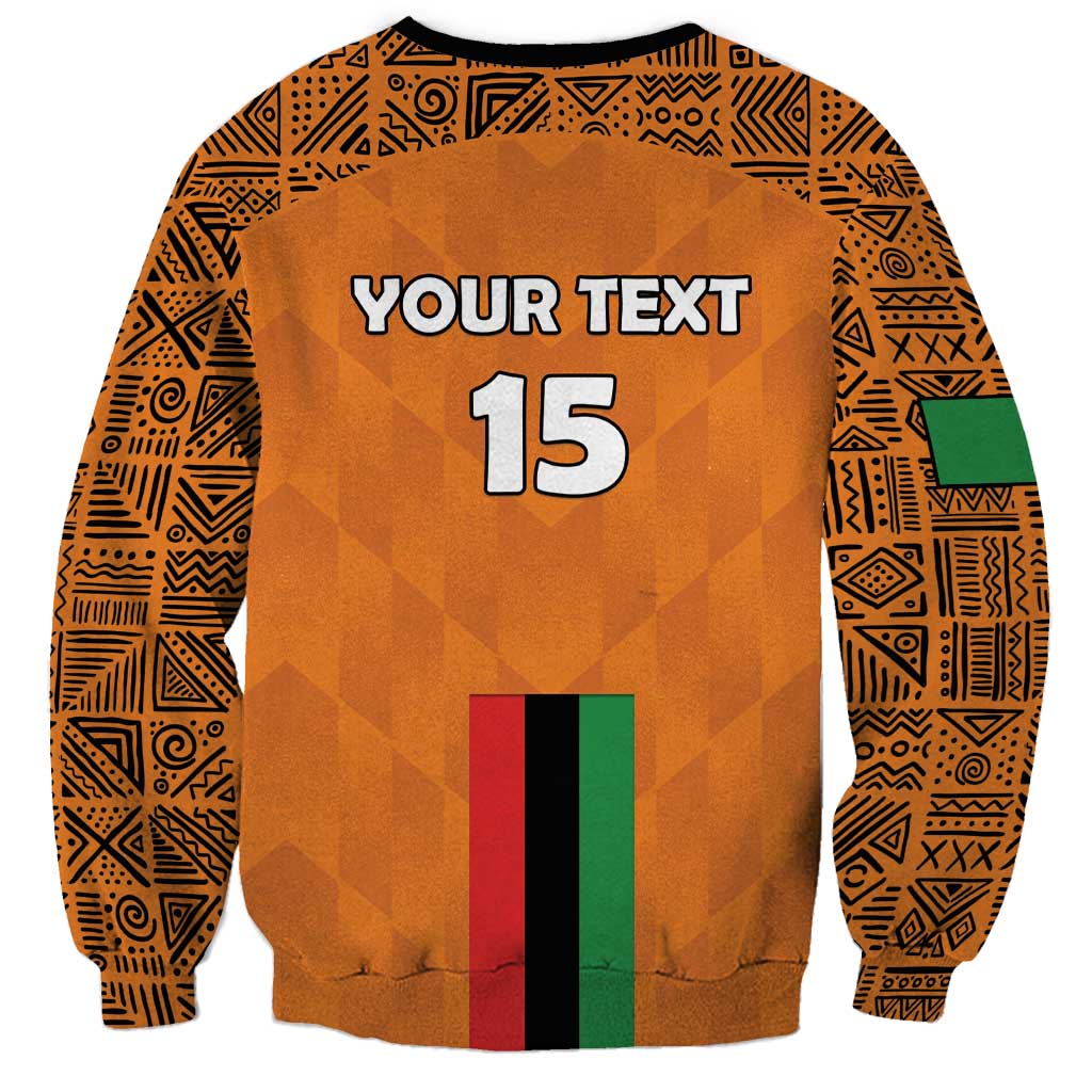 Custom Zambia Football Sweatshirt Go Chipolopolo Go - Wonder Print Shop