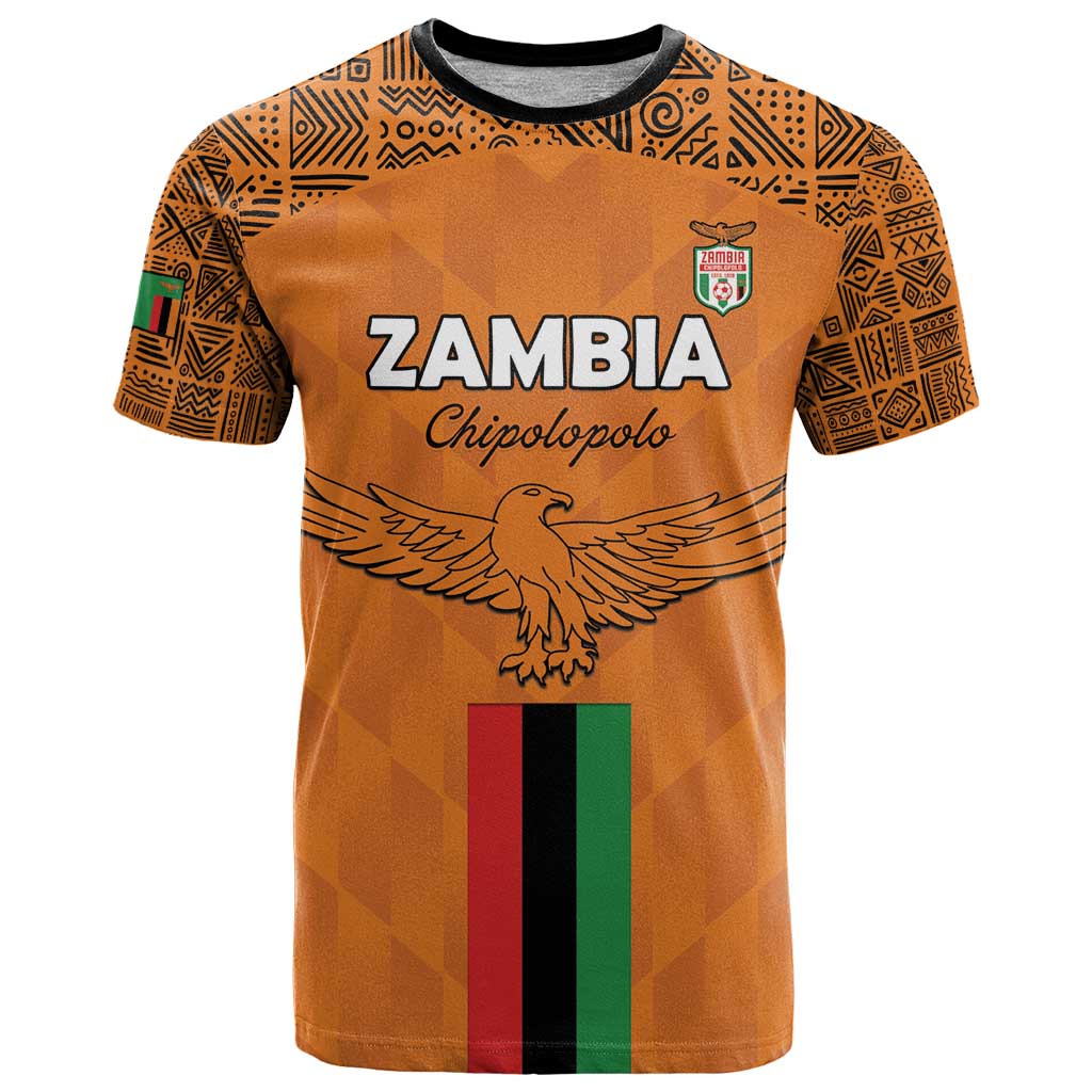 Custom Zambia Football T Shirt Go Chipolopolo Go - Wonder Print Shop