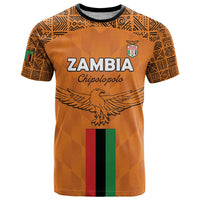 Custom Zambia Football T Shirt Go Chipolopolo Go - Wonder Print Shop