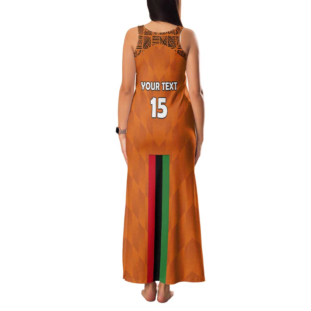 Custom Zambia Football Tank Maxi Dress Go Chipolopolo Go - Wonder Print Shop