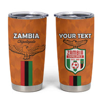 Custom Zambia Football Tumbler Cup Go Chipolopolo Go - Wonder Print Shop