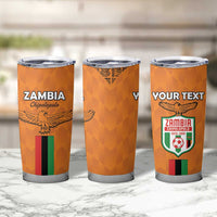 Custom Zambia Football Tumbler Cup Go Chipolopolo Go - Wonder Print Shop