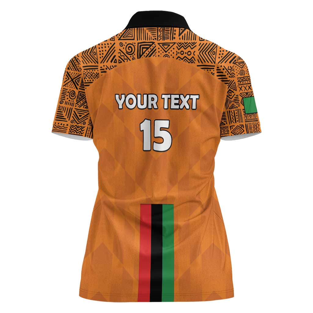 Custom Zambia Football Women Polo Shirt Go Chipolopolo Go - Wonder Print Shop