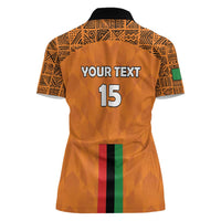 Custom Zambia Football Women Polo Shirt Go Chipolopolo Go - Wonder Print Shop