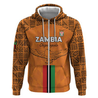 Custom Zambia Football Zip Hoodie Go Chipolopolo Go - Wonder Print Shop