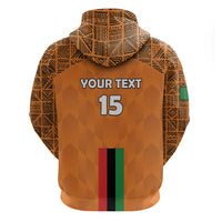 Custom Zambia Football Zip Hoodie Go Chipolopolo Go - Wonder Print Shop