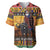 Kenya Safari Christmas Baseball Jersey Black Santa Riding Cape Buffalo - Heri ya Krismasi - Wonder Print Shop