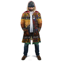 Kenya Safari Christmas Cloak Black Santa Riding Cape Buffalo - Heri ya Krismasi - Wonder Print Shop