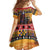 Kenya Safari Christmas Family Matching Off Shoulder Maxi Dress and Hawaiian Shirt Black Santa Riding Cape Buffalo - Heri ya Krismasi - Wonder Print Shop