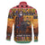 Kenya Safari Christmas Family Matching Summer Maxi Dress and Hawaiian Shirt Black Santa Riding Cape Buffalo - Heri ya Krismasi - Wonder Print Shop