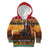 Kenya Safari Christmas Kid Hoodie Black Santa Riding Cape Buffalo - Heri ya Krismasi - Wonder Print Shop