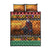 Kenya Safari Christmas Quilt Bed Set Black Santa Riding Cape Buffalo - Heri ya Krismasi - Wonder Print Shop