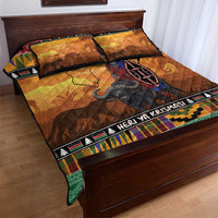 Kenya Safari Christmas Quilt Bed Set Black Santa Riding Cape Buffalo - Heri ya Krismasi - Wonder Print Shop