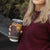 Kenya Safari Christmas Tumbler Cup Black Santa Riding Cape Buffalo - Heri ya Krismasi - Wonder Print Shop