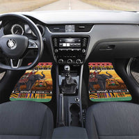 Kenya Safari Christmas Car Mats Black Santa Riding Elephant - Heri ya Krismasi - Wonder Print Shop