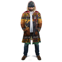 Kenya Safari Christmas Cloak Black Santa Riding Elephant - Heri ya Krismasi - Wonder Print Shop