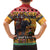 Kenya Safari Christmas Family Matching Puletasi and Hawaiian Shirt Black Santa Riding Elephant - Heri ya Krismasi - Wonder Print Shop
