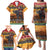 Kenya Safari Christmas Family Matching Puletasi and Hawaiian Shirt Black Santa Riding Elephant - Heri ya Krismasi - Wonder Print Shop