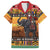 Kenya Safari Christmas Family Matching Puletasi and Hawaiian Shirt Black Santa Riding Elephant - Heri ya Krismasi - Wonder Print Shop