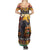 Kenya Safari Christmas Family Matching Summer Maxi Dress and Hawaiian Shirt Black Santa Riding Elephant - Heri ya Krismasi - Wonder Print Shop