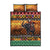 Kenya Safari Christmas Quilt Bed Set Black Santa Riding Elephant - Heri ya Krismasi - Wonder Print Shop