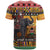Kenya Safari Christmas T Shirt Black Santa Riding Elephant - Heri ya Krismasi - Wonder Print Shop