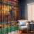 Kenya Safari Christmas Window Curtain Black Santa Riding Elephant - Heri ya Krismasi - Wonder Print Shop