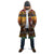 Kenya Safari Christmas Cloak Black Santa Riding Leopards - Heri ya Krismasi - Wonder Print Shop