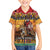 Kenya Safari Christmas Family Matching Off The Shoulder Long Sleeve Dress and Hawaiian Shirt Black Santa Riding Leopards - Heri ya Krismasi - Wonder Print Shop
