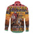Kenya Safari Christmas Family Matching Tank Maxi Dress and Hawaiian Shirt Black Santa Riding Leopards - Heri ya Krismasi - Wonder Print Shop