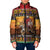 Kenya Safari Christmas Padded Jacket Black Santa Riding Leopards - Heri ya Krismasi - Wonder Print Shop