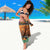 Kenya Safari Christmas Sarong Black Santa Riding Leopards - Heri ya Krismasi - Wonder Print Shop