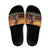 Kenya Safari Christmas Slide Sandals Black Santa Riding Leopards - Heri ya Krismasi - Wonder Print Shop