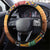 Kenya Safari Christmas Steering Wheel Cover Black Santa Riding Leopards - Heri ya Krismasi - Wonder Print Shop