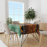 Kenya Safari Christmas Tablecloth Black Santa Riding Leopards - Heri ya Krismasi - Wonder Print Shop