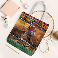 Kenya Safari Christmas Tote Bag Black Santa Riding Leopards - Heri ya Krismasi - Wonder Print Shop