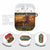 Kenya Safari Christmas AirPods Case Black Santa Riding Lion - Heri ya Krismasi - Wonder Print Shop