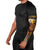 Kenya Safari Christmas Arm Sleeves Black Santa Riding Lion - Heri ya Krismasi - Wonder Print Shop