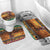 Kenya Safari Christmas Bathroom Set Black Santa Riding Lion - Heri ya Krismasi - Wonder Print Shop