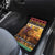 Kenya Safari Christmas Car Mats Black Santa Riding Lion - Heri ya Krismasi - Wonder Print Shop