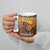 Kenya Safari Christmas Ceramic Mug Black Santa Riding Lion - Heri ya Krismasi - Wonder Print Shop